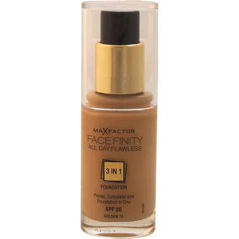 max factor facefinity all day flawless 3 in 1 foundation spf 20 75 golden 1 01 fl oz
