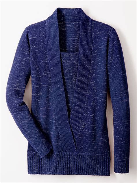 2 In 1 Pullover In Blauw Gemêleerd Your Look For Less