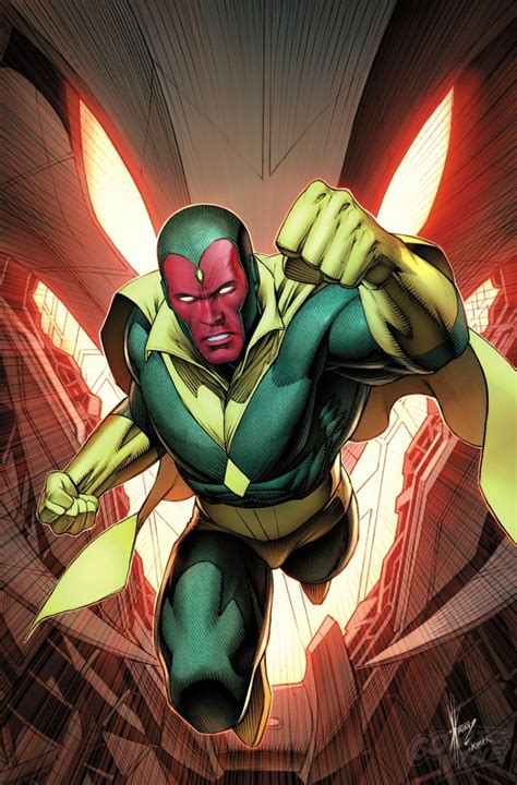 Exclusive First Look Vision 8 Marvel Vision Marvel Comics Art