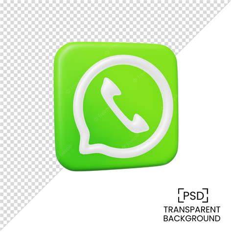Premium Psd Whatsapp Social Media Icon 3d Render Illustration