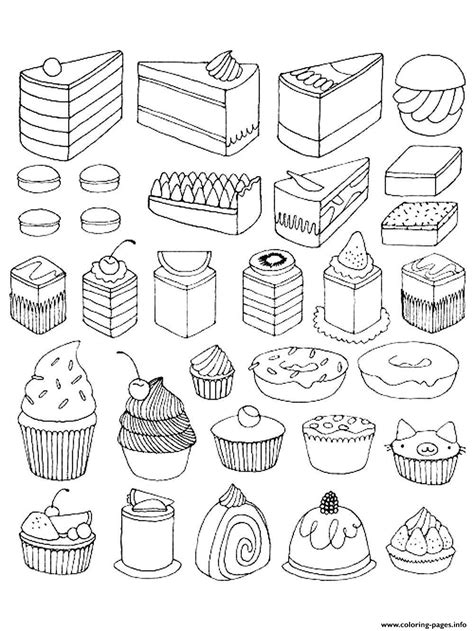 Valentine's day coloring pages from hallmark. Adult Cupcakes And Little Cakes Coloring Pages Printable