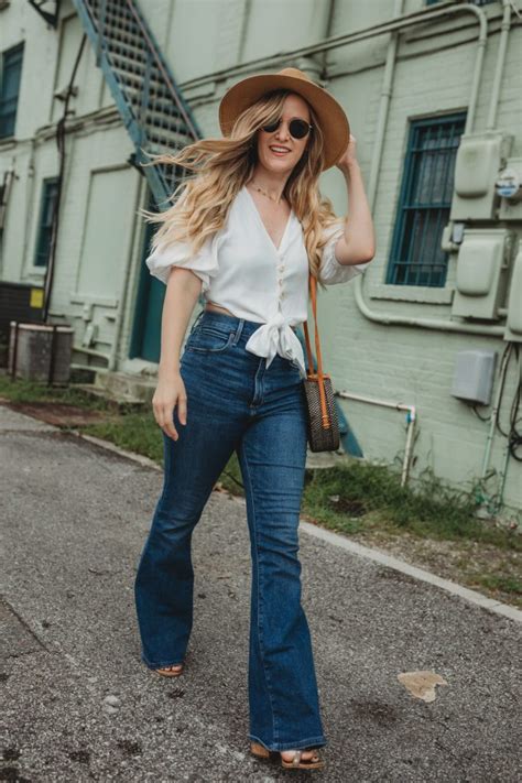 Flared Jeans Outfit Upbeat Soles Orlando Florida Fashion Blog Jeans