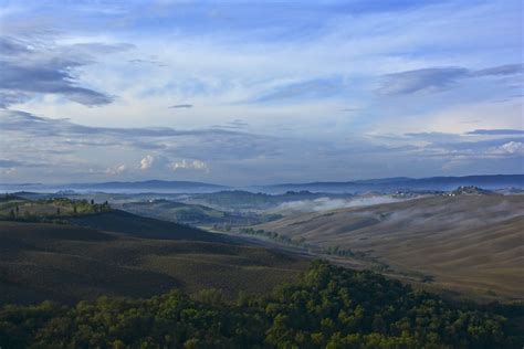 Morning In Tuscany Foggy Landscape From The Crete Senesi Flickr