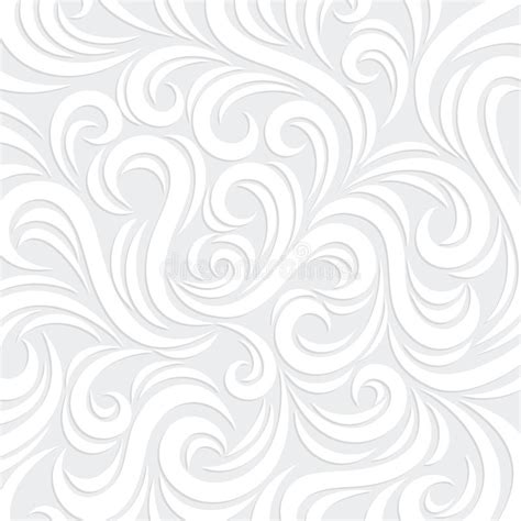 White Vector Swirl Background Stock Vector Illustration Of