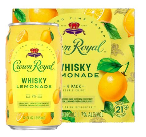 Crown Royal Whisky Lemonade 4 Pack 355ml Bremers Wine And Liquor