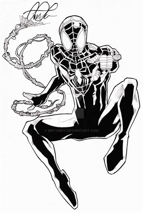 Https://tommynaija.com/coloring Page/chibi Miles Morales Coloring Pages
