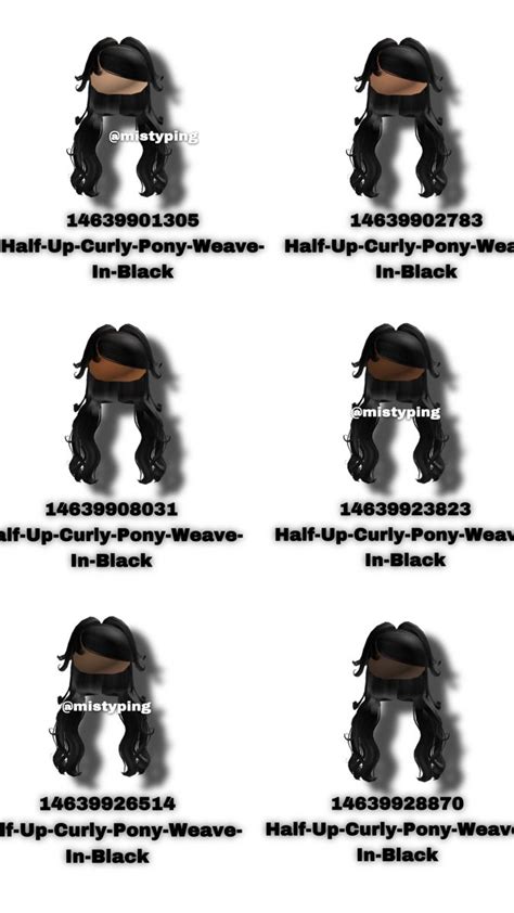 New Hair Codes Check Out My Tt Mistyping2olivaria Black Hair