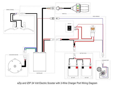 Electric Scooter Wiring Diagram Razor E500s Replacement Controller