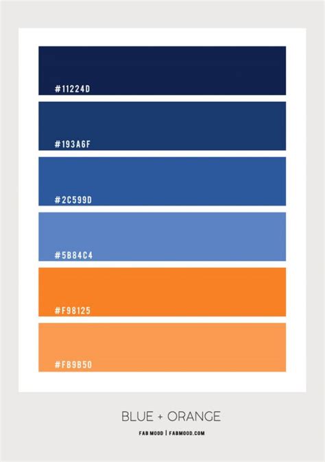Blue And Orange Color Scheme Color Palette 75 1 Fab Mood Wedding