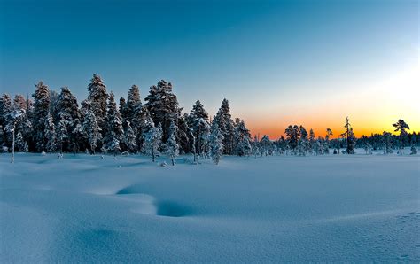 Lapland Sunset View On Black Rauno Kalda Flickr
