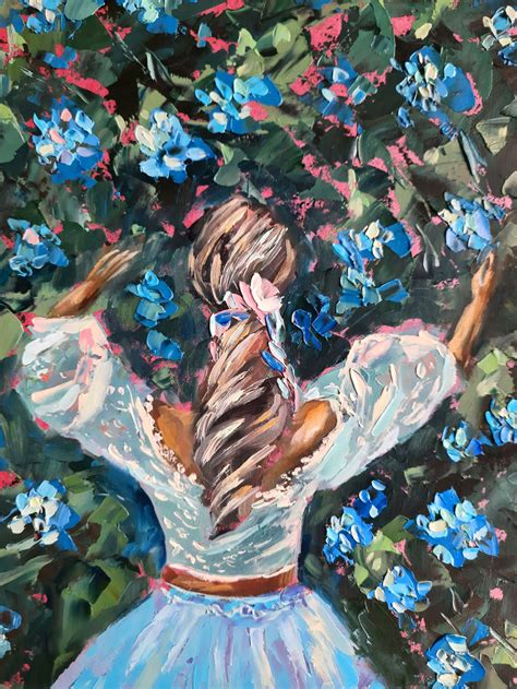 Hydrangea Painting Floral Original Art Woman Oil Painting Etsy