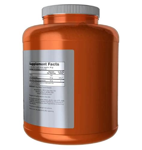 Now Sports Waxy Maize Powder 55 Lbs Energy Production Supplement