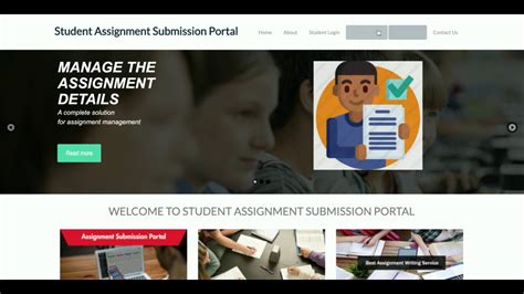 Student Assignment Submission Portal Python Project Youtube