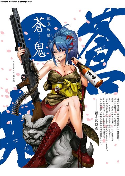 Satou Shouji Hitsugi Sayo Triage X Highres Ammunition Belt Blue