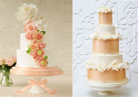 Peach Wedding Cakes Cake Geek Magazine