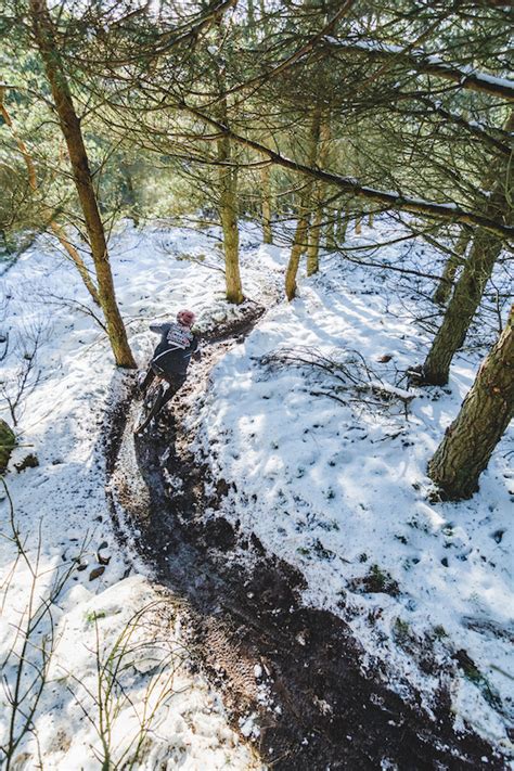 A tear left its trail on her cheek. High Definition Mountain Bike Trail - Innerleithen