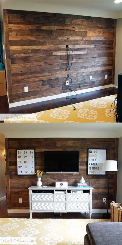 Cheap Diy Wood Accent Walls Decor Projects Diyncrafty