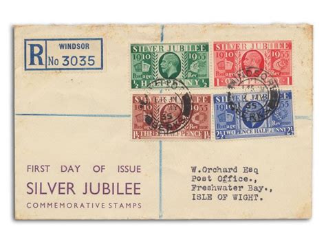 1935 Silver Jubilee Windsor Cds Illustrated Cover