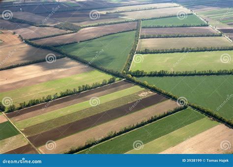 Farm Fields And Ocean With Inishmaan Island In Background Royalty Free