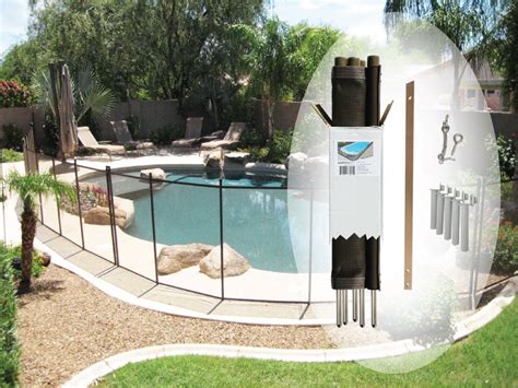 4′ X 12′ Brown Diy Pool Fence Brown Do It Yourself Pool Fence Child