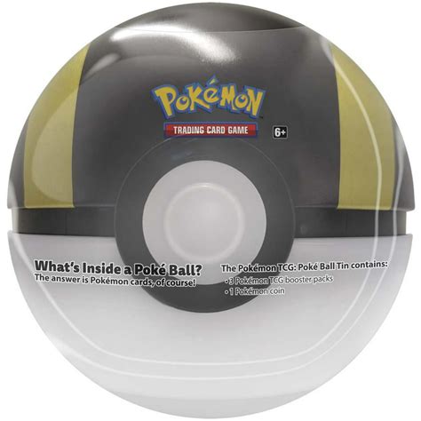 Pokemon 2021 Ultra Ball Pokeball Tin Set 3 Booster Packs And Coin