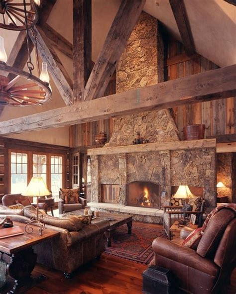 47 Extremely Cozy And Rustic Cabin Style Living Rooms Flickr