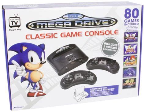 Sega Mega Drive Classic Game Console With 80 Games Electronic Games