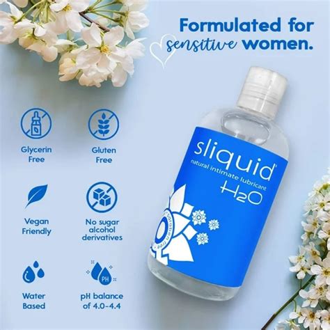 Sliquid Naturals H2o Original Water Based Lubricant