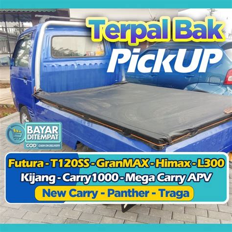 Jual Cover Terpal Bak Mobil Pick Up Grand Max New Carry Futura T120SS
