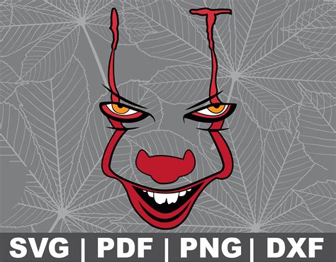 Pennywise 2 Svg Dxf Cricut Silhouette Cut File Instant Etsy