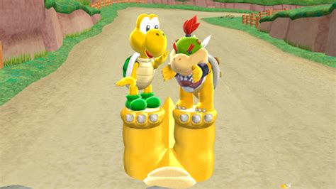 Koopa Troopa And Bowser Jr On Bowsers Feet By Sandi130201 On Deviantart