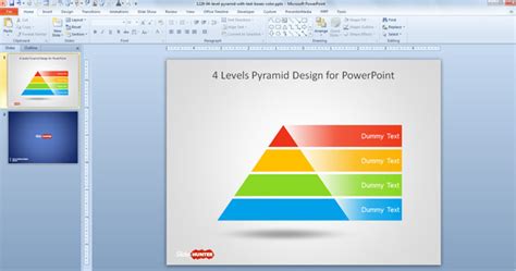 Free 4 Level Pyramid Template For Powerpoint Free Powerpoint