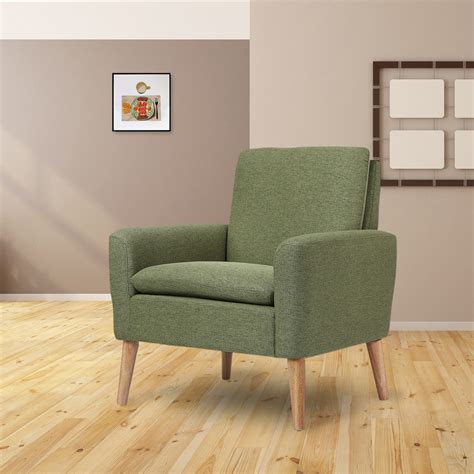 Dazone Modern Accent Chair Single Sofa Comfy Fabric Upholstered Arm
