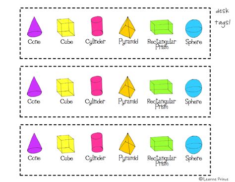 Pictures Of 3d Shapes And Their Names Know A Lot Of Name Tags Have