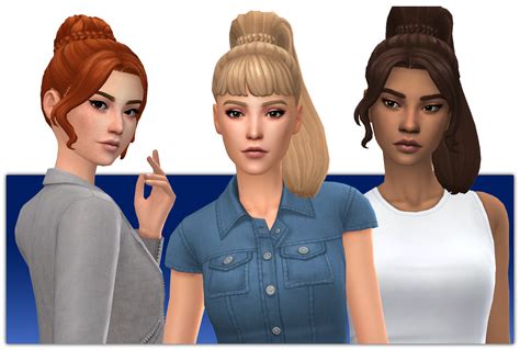 A Collection Of Updo Hairstyles I Made Rsims4