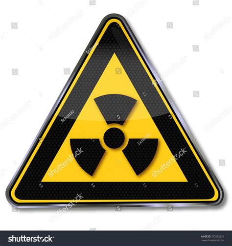 Caution Radioactive Substances Radiation Stock Vector Royalty Free