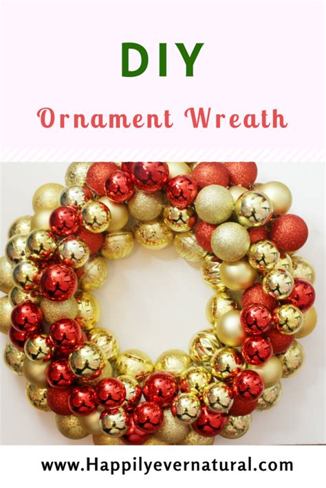 Diy Ornament Wreath Happily Ever Natural