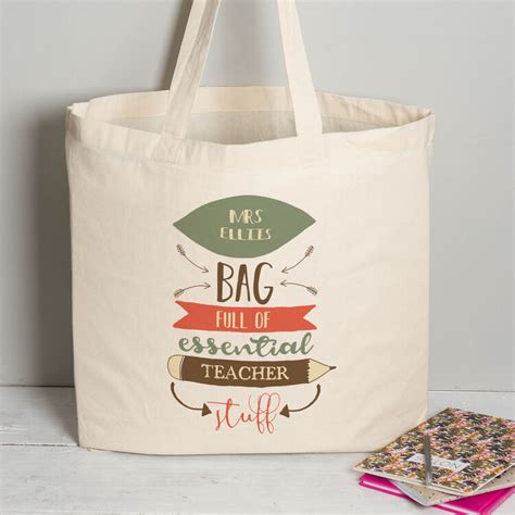 Personalised Tote Bag For Teachers From £1200