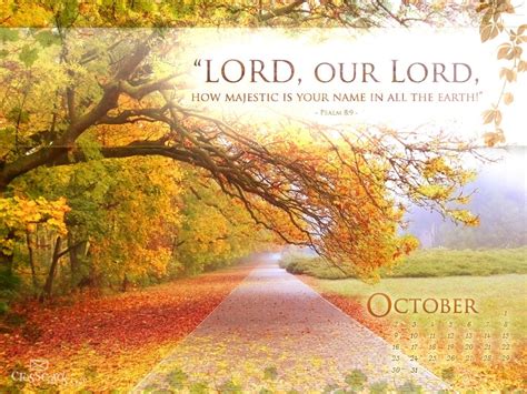 October 2011 Psalm 89 Desktop Calendar Free October Wallpaper