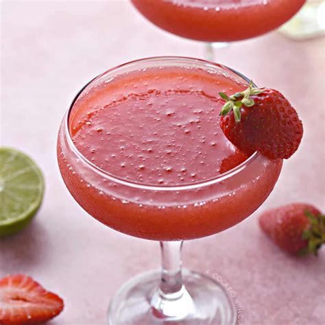 Frozen Strawberry Daiquiri Cooking With Curls