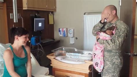 Grab A Tissue Soldier Surprises Wife Son And Newborn Daughter After Watching Birth On Ipad