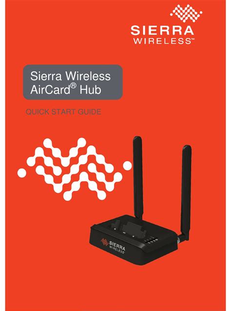 Sierra Wireless Aircard Hub Quick Start Manual Pdf Download Manualslib