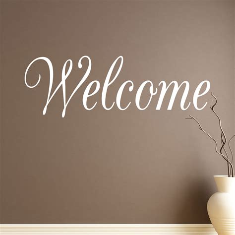 Welcome Removable Vinyl Wall Decals