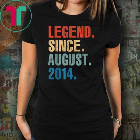 It is sometimes marked by people whose birthday falls near major holidays, the celebration of which may overshadow celebration of the birthday. Legend Since August 2014 5th Birthday 5 Years Old Shirt ...