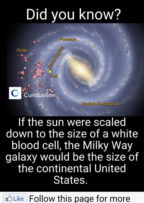 The Size Of The Milky Way Galaxy Interesting Science Facts Cool