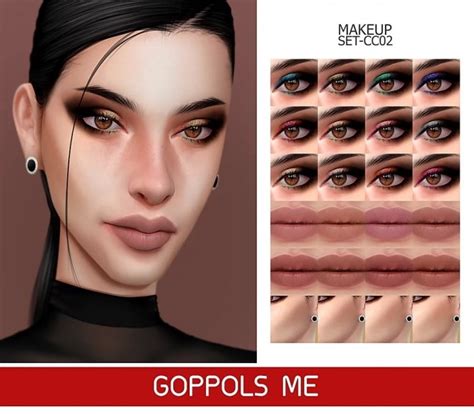 Gpme Gold Makeup Set Cc02 Sims 4 Blush