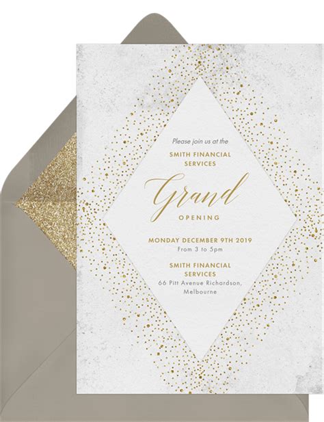 All That Glitters Invitations In Silver