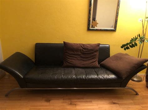 Möbel akut sofa rolf benz freistil 176 sofabank in leder schwarz mit 2 kissen breite 220 cm. Sofa Rolf Benz Leder | Kaufen auf Ricardo