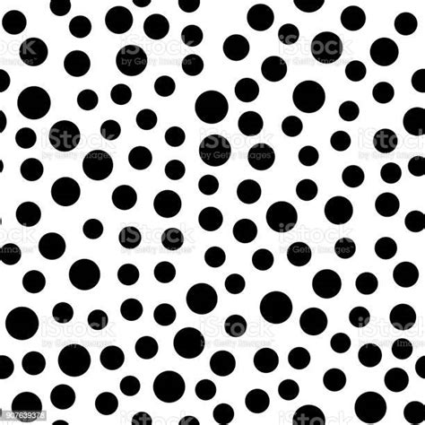 Abstract Background With Black And White Circles Vector Seamless
