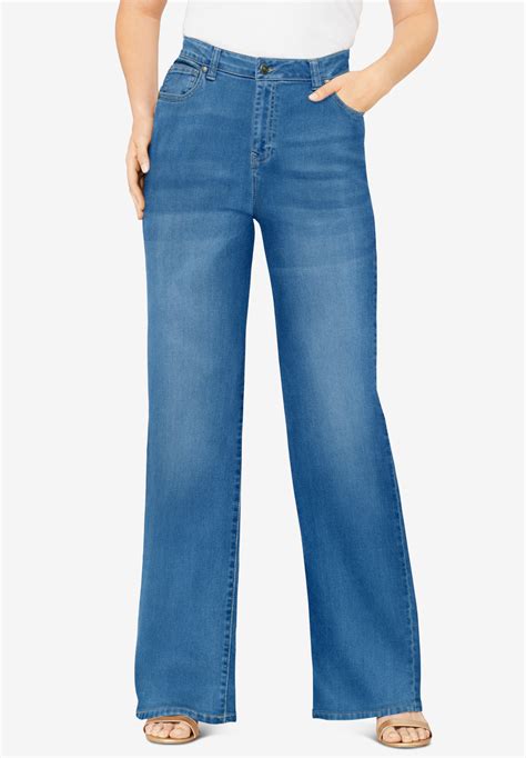 Wide Leg Jean By Denim 247® Plus Size Jeans Full Beauty